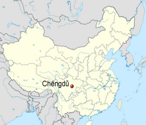 The Location of Chengduin China Map