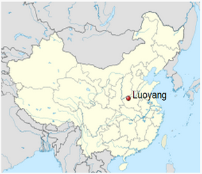 The Location of Luoyangin China Map