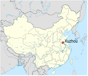 The Location of Xuzhouin China Map