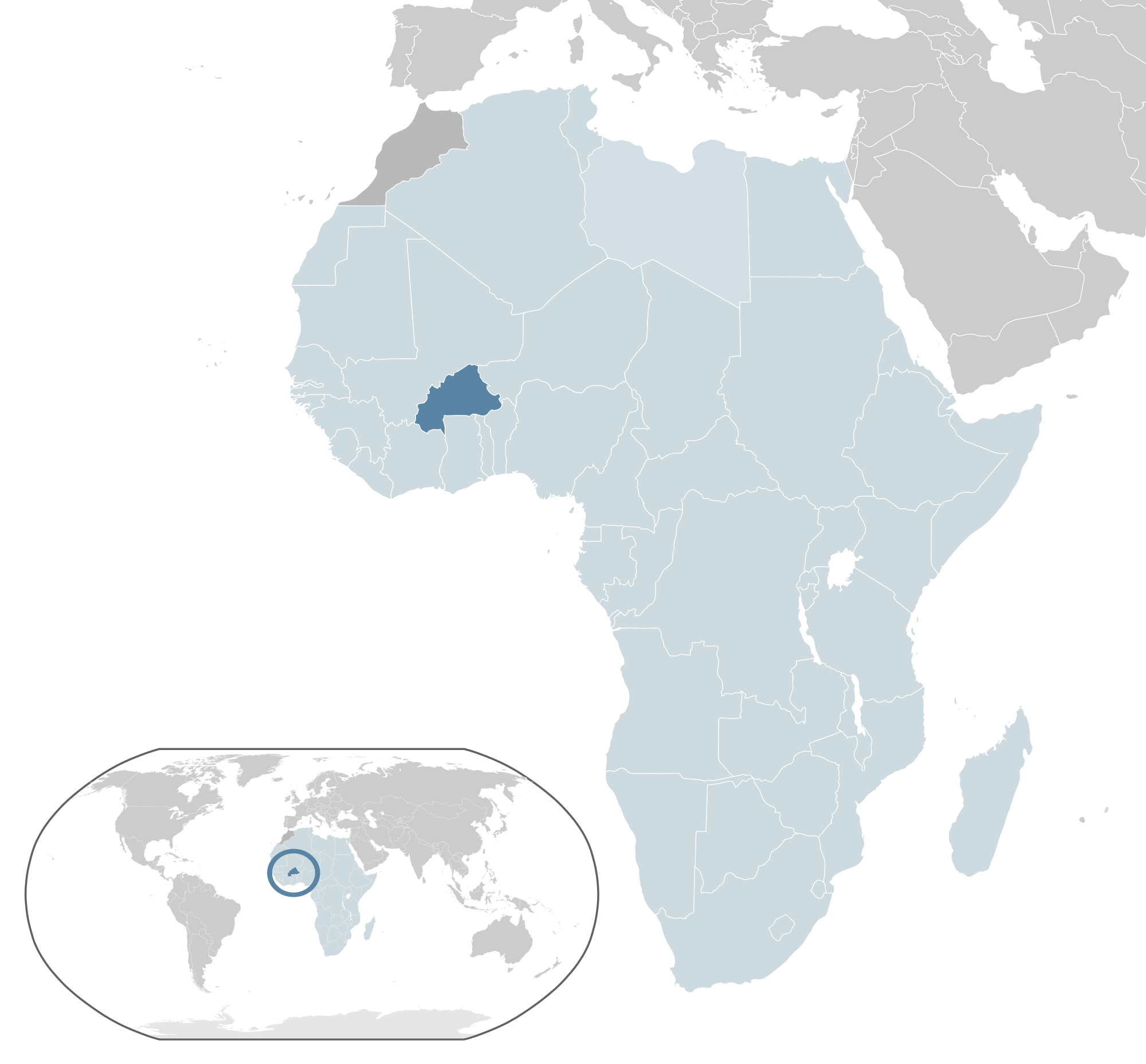 Burkina Faso Map