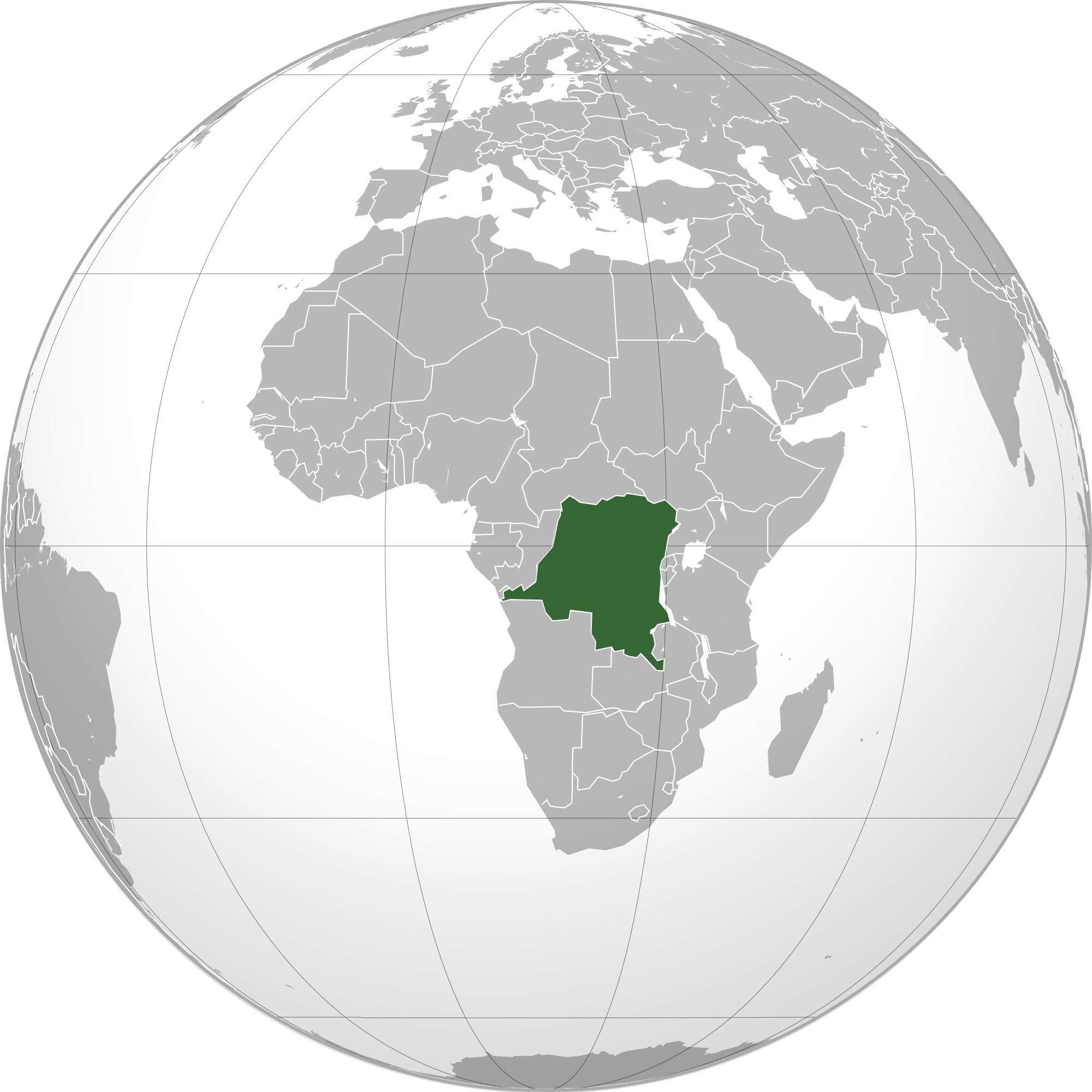 D.R.Congo Map