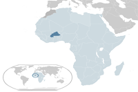 Burkina Faso Location in World Map