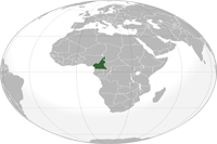 Cameroon Location in World Map