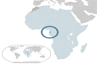 Equatorial Guinea Location in World Map