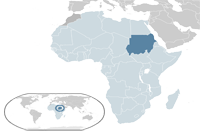 Sudan Location in World Map