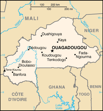 Burkina Faso Map