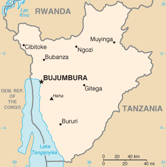Burundi Map