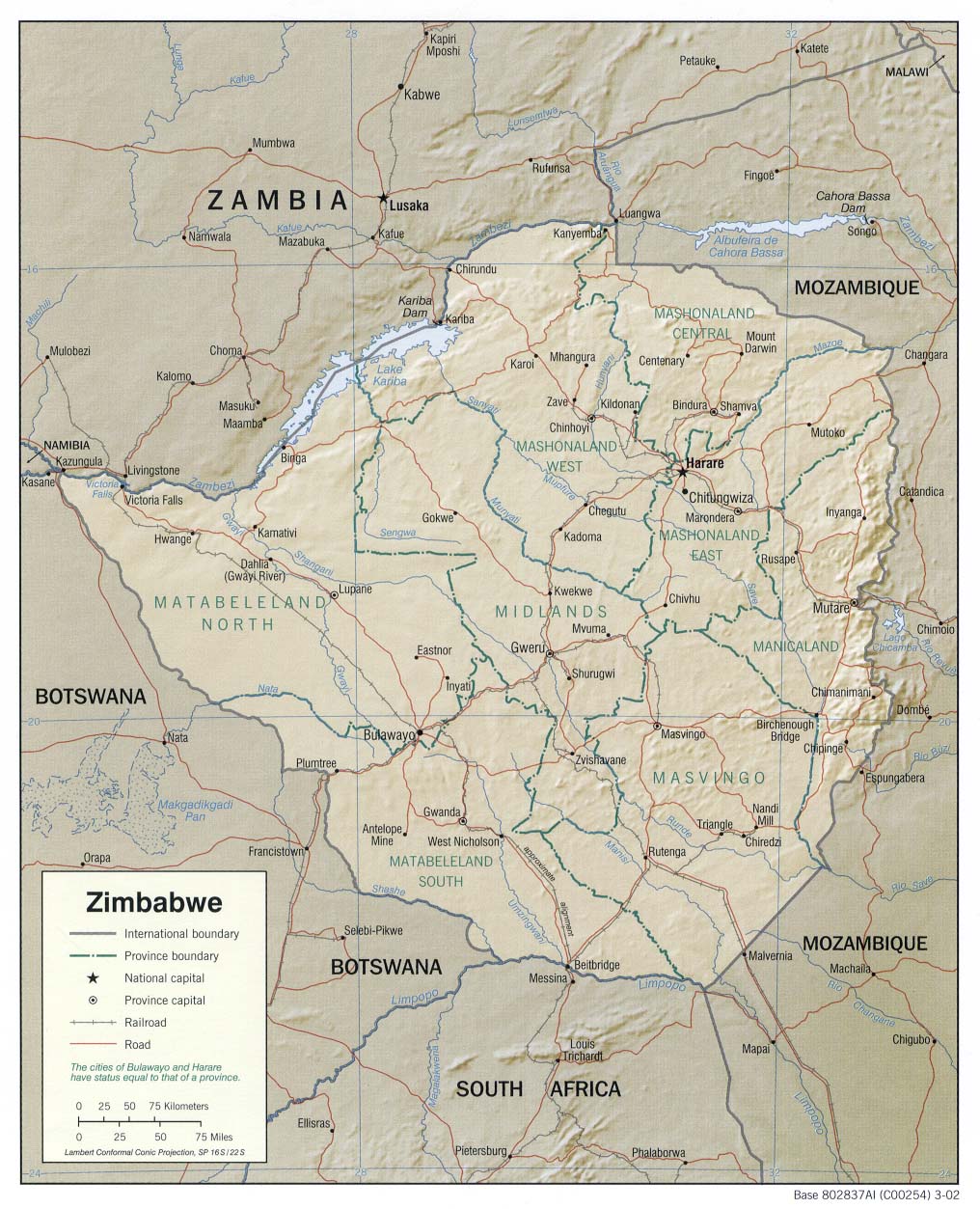 Zimbabwe Map
