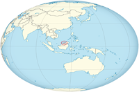 Brunei Location in World Map