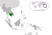 Location of Cambodia