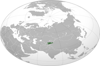 Kyrgyzstan Location in World Map