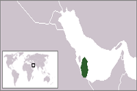 Qatar Location in World Map
