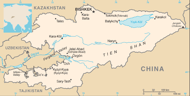 Kyrgyzstan Map