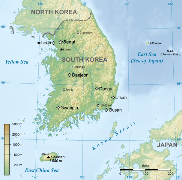 South Korea Map