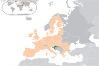 Location of croatia