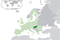 Location of Hungary