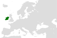 Ireland Location in World Map