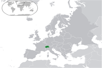 Switzerland Location in World Map