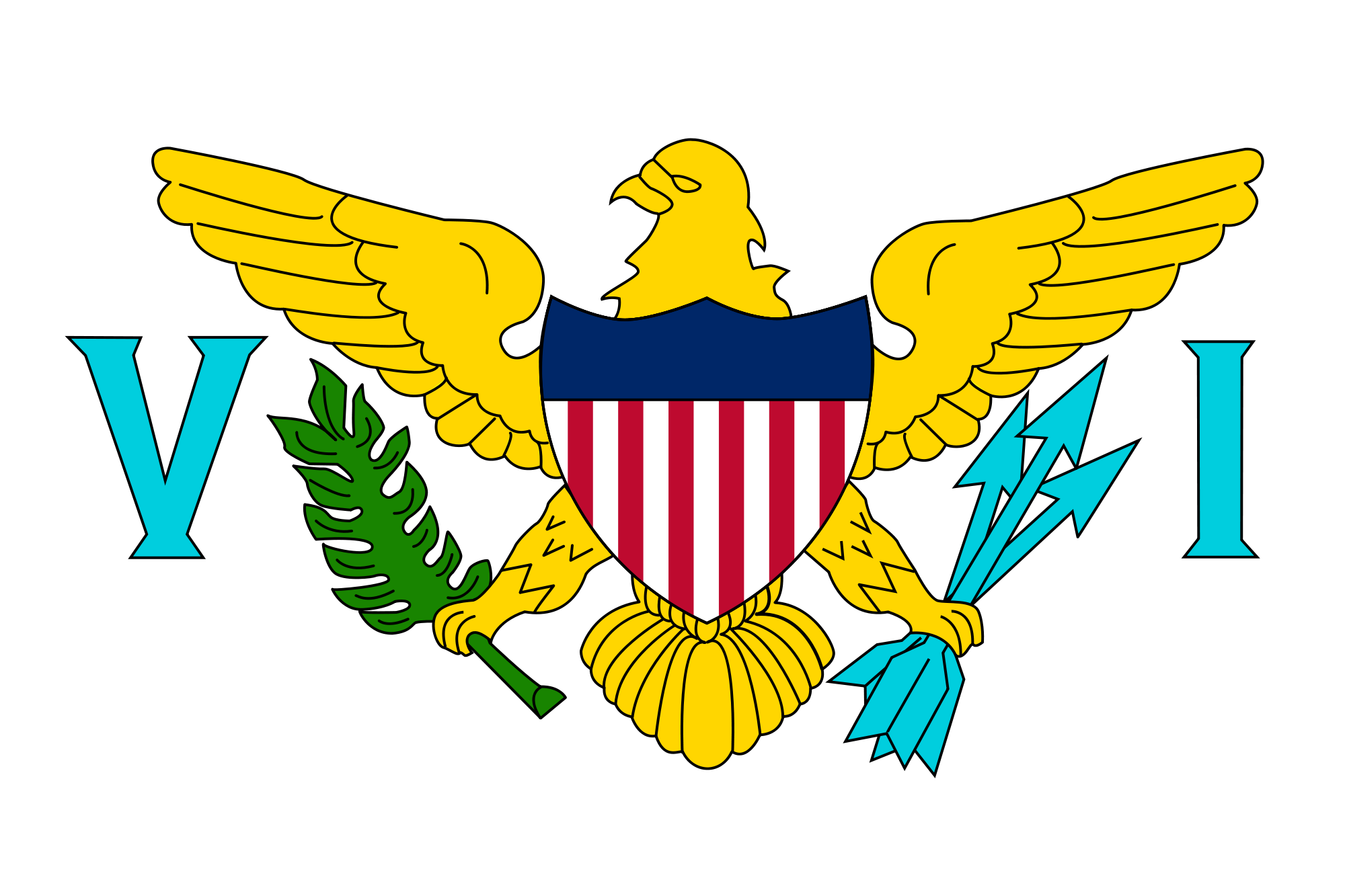 United States Virgin Islands Flag