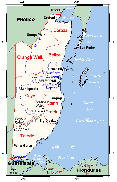 belize Map