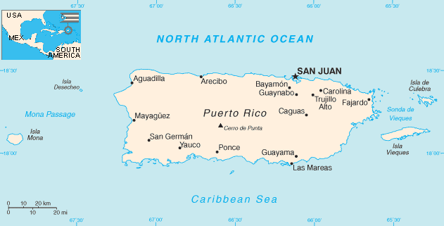 Puerto Rico Map