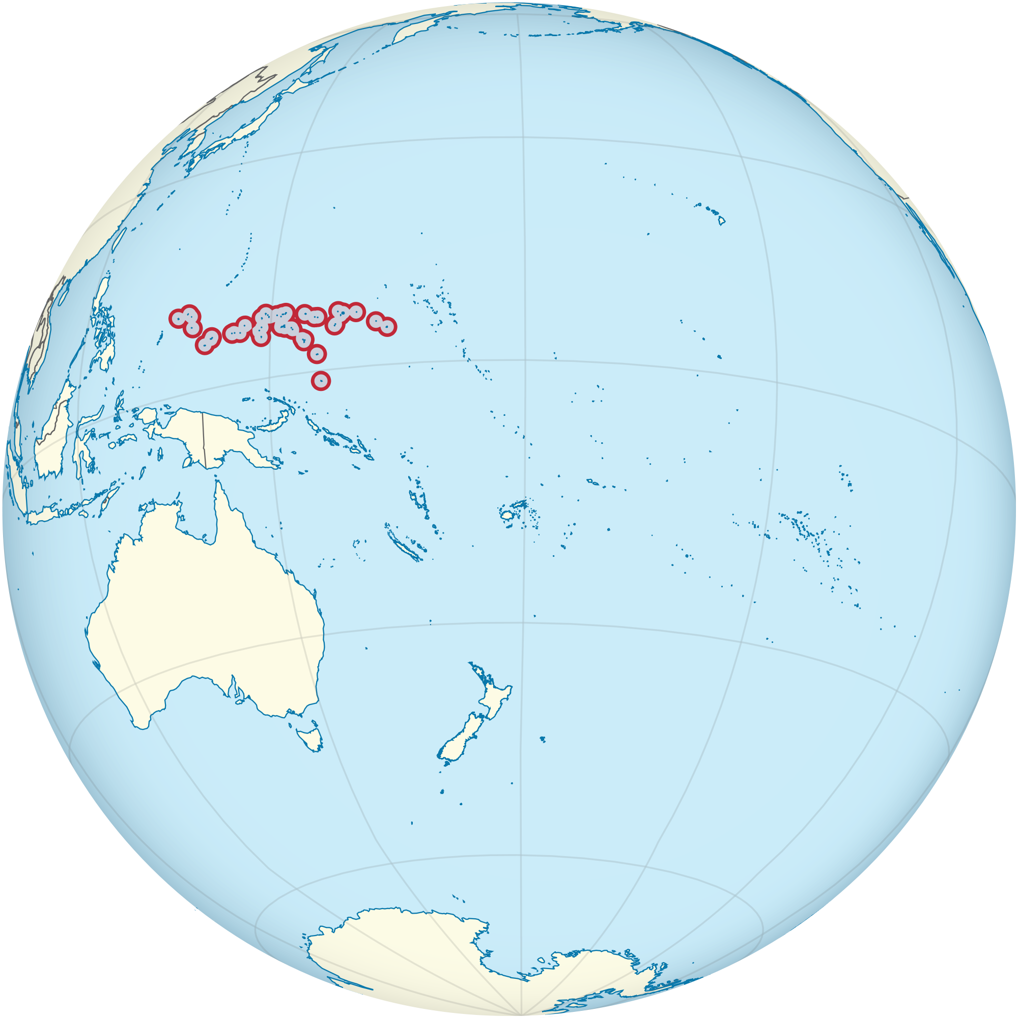 micronesia Map