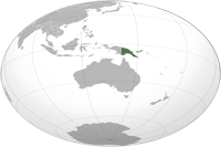 Papua New Guinea Location in World Map