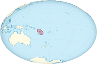 Vanuatu Location in World Map