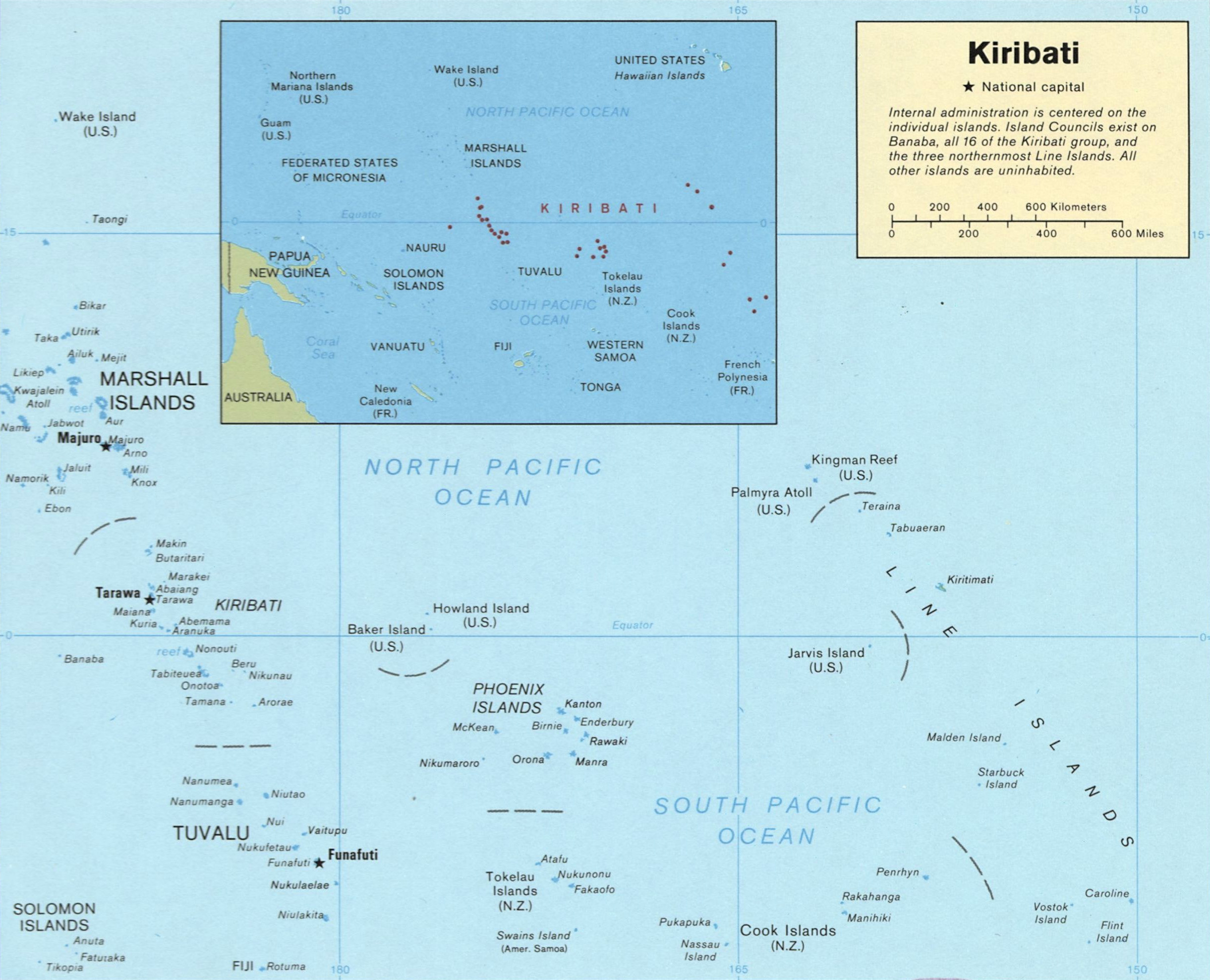 kiribati Map