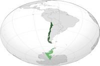 chile Location in World Map