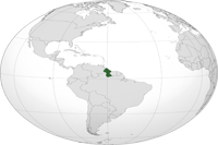 Location of Guyana