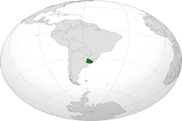 uruguay Location in World Map