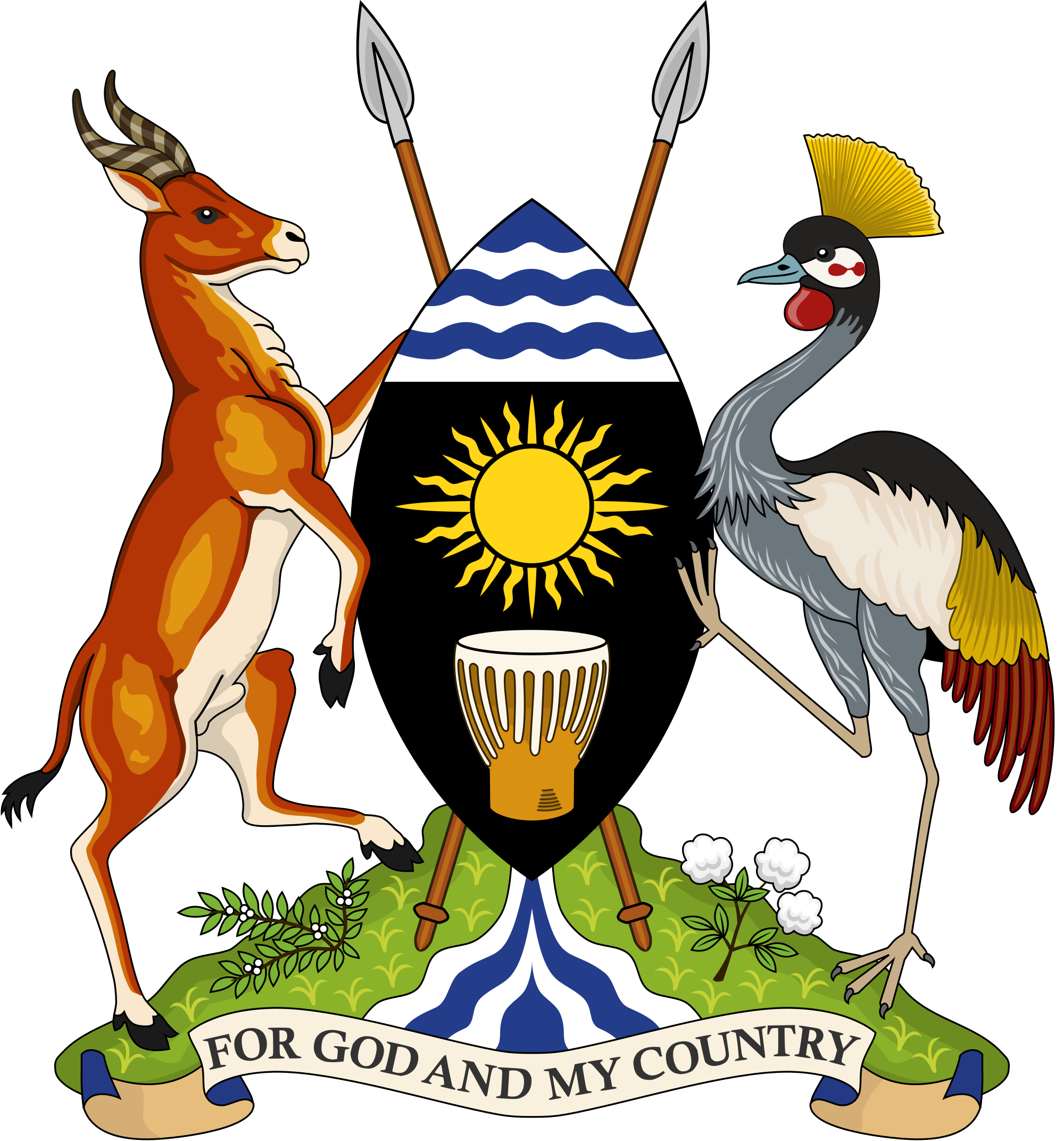 The official Emblem of the Uganda