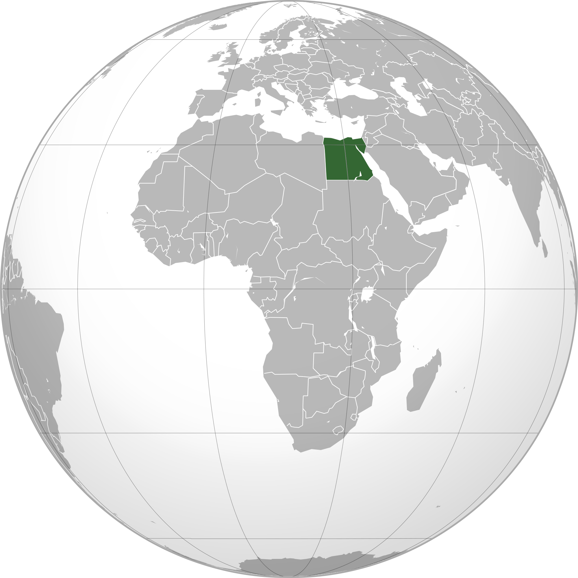 Location Of The Egypt In The World Map