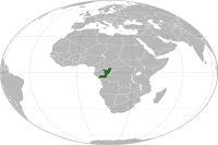 Republic of the Congo Location in World Map