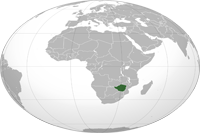 Zimbabwe Location in World Map